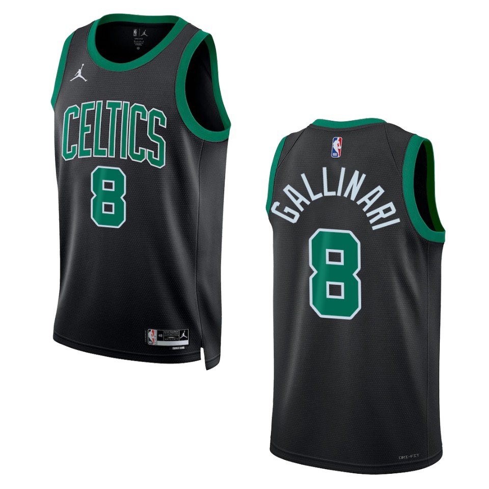 Men's Boston Celtics Danilo Gallinari #8 2022-23 Green Statement Edition Swingman Jersey 2401YJHS